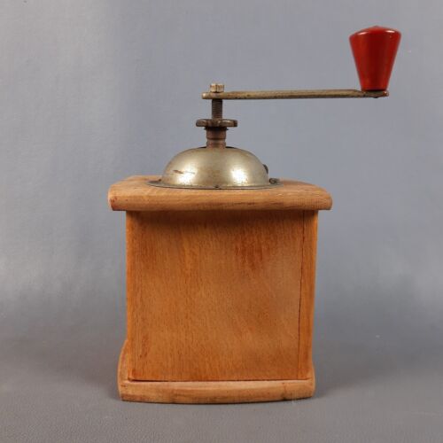 Macina Caffè PB Legno Metallo Macinino Da Collezione Vintage Anni ’50 - Foto 5 di 12