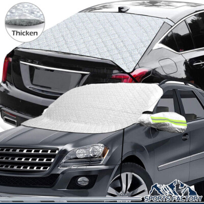 Magnetic Car Windshield Snow Cover Front & Rear Winter Frost Ice Guard Protector