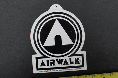 Airwalk Skateboards Shoes Clothing Tag 80's Z64B Vintage