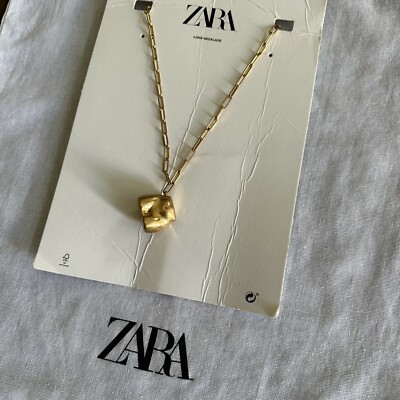 New Zara Body Sculpture Golden Necklace 1856/241 RARE | eBay