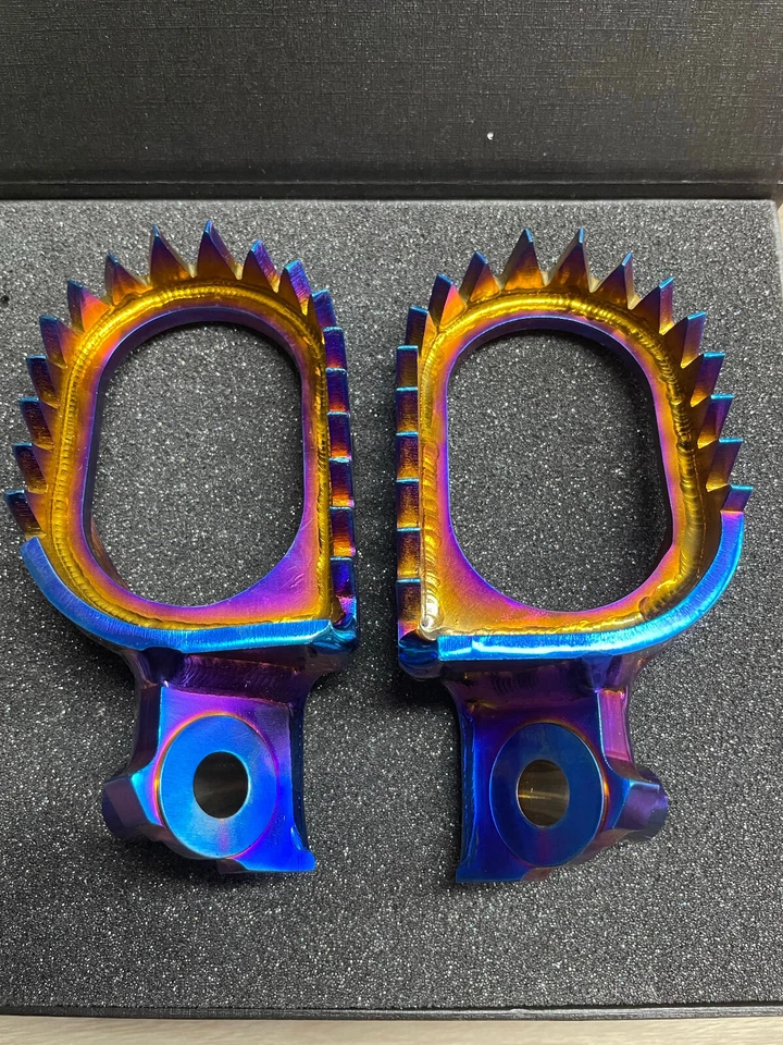 Clavijas de pie de titanio ligeras de alta resistencia YAMAHA YZ WR 125 250 450 Foto 2 de 4