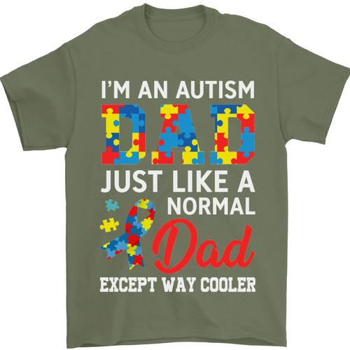 Autismus Dad Autistisch Vatertag Asd Herren 100% Baumwolle - Picture 29 of 102