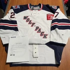 Game Worn Ryan Graves Hartford Wolf Pack AHL Hockey Jersey Used NY Rangers 58
