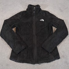 North Face Jacket Women XS Black Teddy Fleece Full Zip Fluffy Fuzzy Osito Hiking