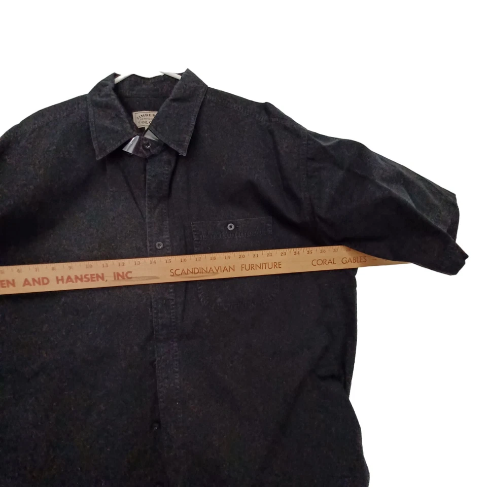 Timberline Performance Colorado Black Short Sleeve Button Down Men's Size 2XL Foto 4 de 4