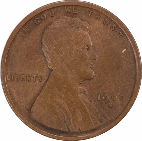 1909-S Lincoln Cent VF Uncertified #959