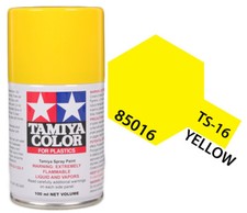 Tamiya 85016 TS-16 Yellow Lacquer Spray Paint 100ml - US Fast Ship