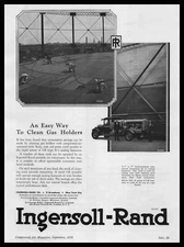 1930 Steves Lacios Co. New York Photos Ingersoll Rand Scaling Hammers Print Ad