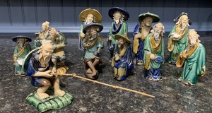 Antique Pre-1890-1919 Chinese Mudmen Lot of 12, some Pre-China stamp RARE!!