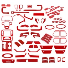 Red Full Accessories Decoration Whole Set Cover Trims Kit For Ford F150 2021+