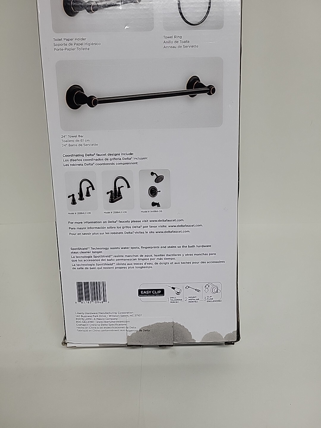 Delta Porter 3Piece Bath Hardware Set in Oil Rubbed Bronze 78463ORB