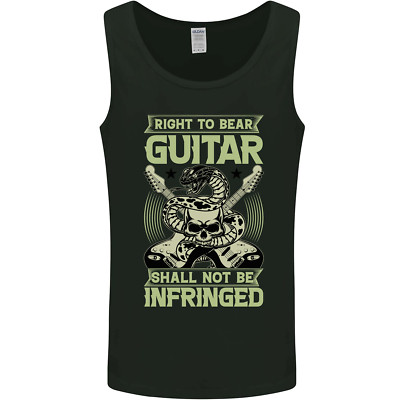 Right To Bear Gitarre Rock n Roll Musik Herren Weste Tank Top