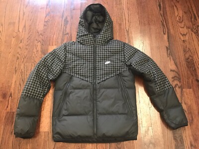 nike black down windrunner jacket