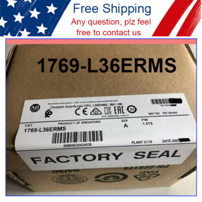 New  AB 1769-L36ERMS Compact GuardLogix 5370 ENet Controller US Free Tax