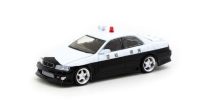 T64G-007-BW Tarmac Works×VERTEX 1:64 Toyota Chaser JZX100 Black