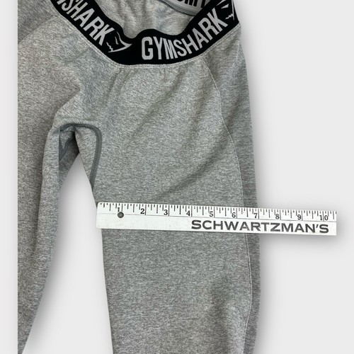 Gymshark Legging Womens Xs/ Small Gray Dry Flex Seamless Logo Waistband Leggings - Picture 5 of 8