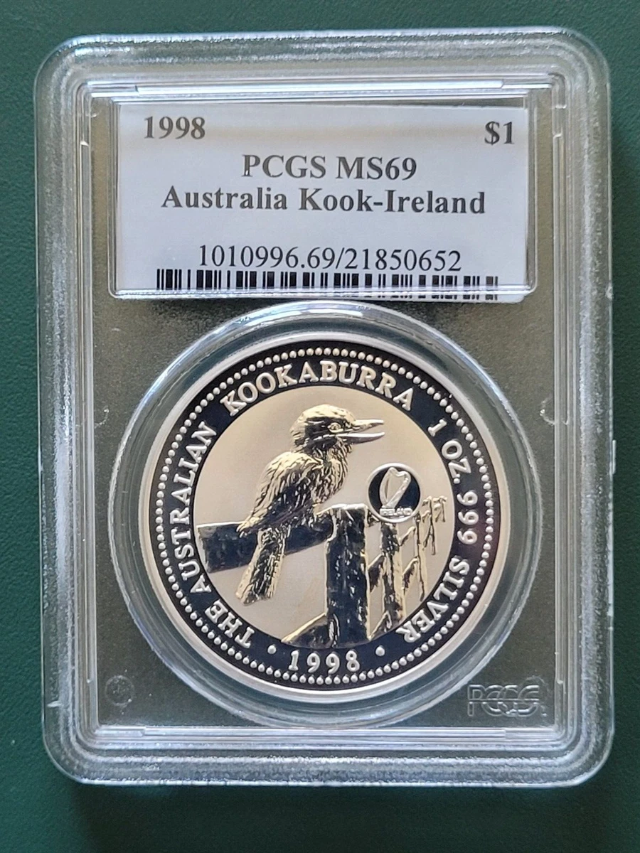 Australian Kookaburra MS 69 PCGS Certified Silver Bullion Coins