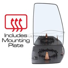 Upper Wing Mirror Glass Ford Tourneo Custom 2012-2022 Heated Convex Drivers Side