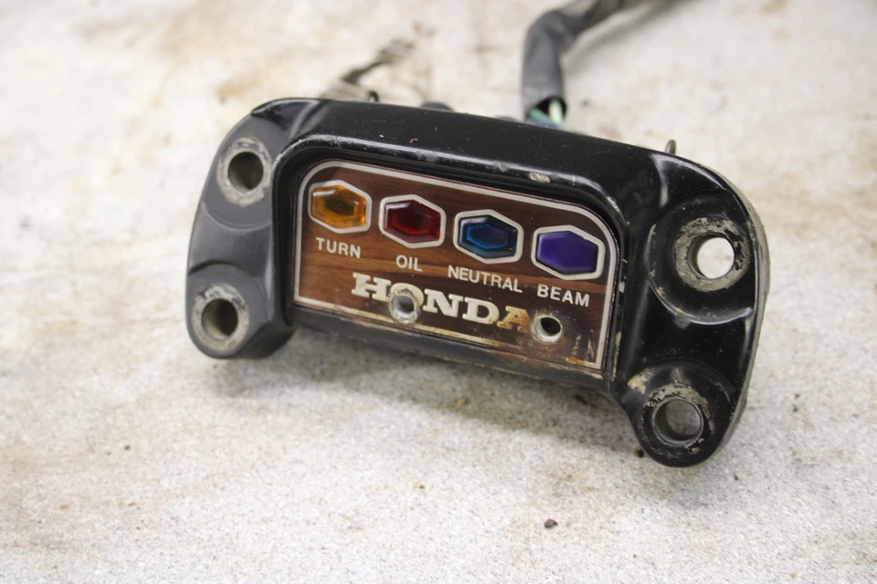 Honda CB350F 1974 panel de instrumentos luces indicadoras p15-0577.ms Foto 2 de 4