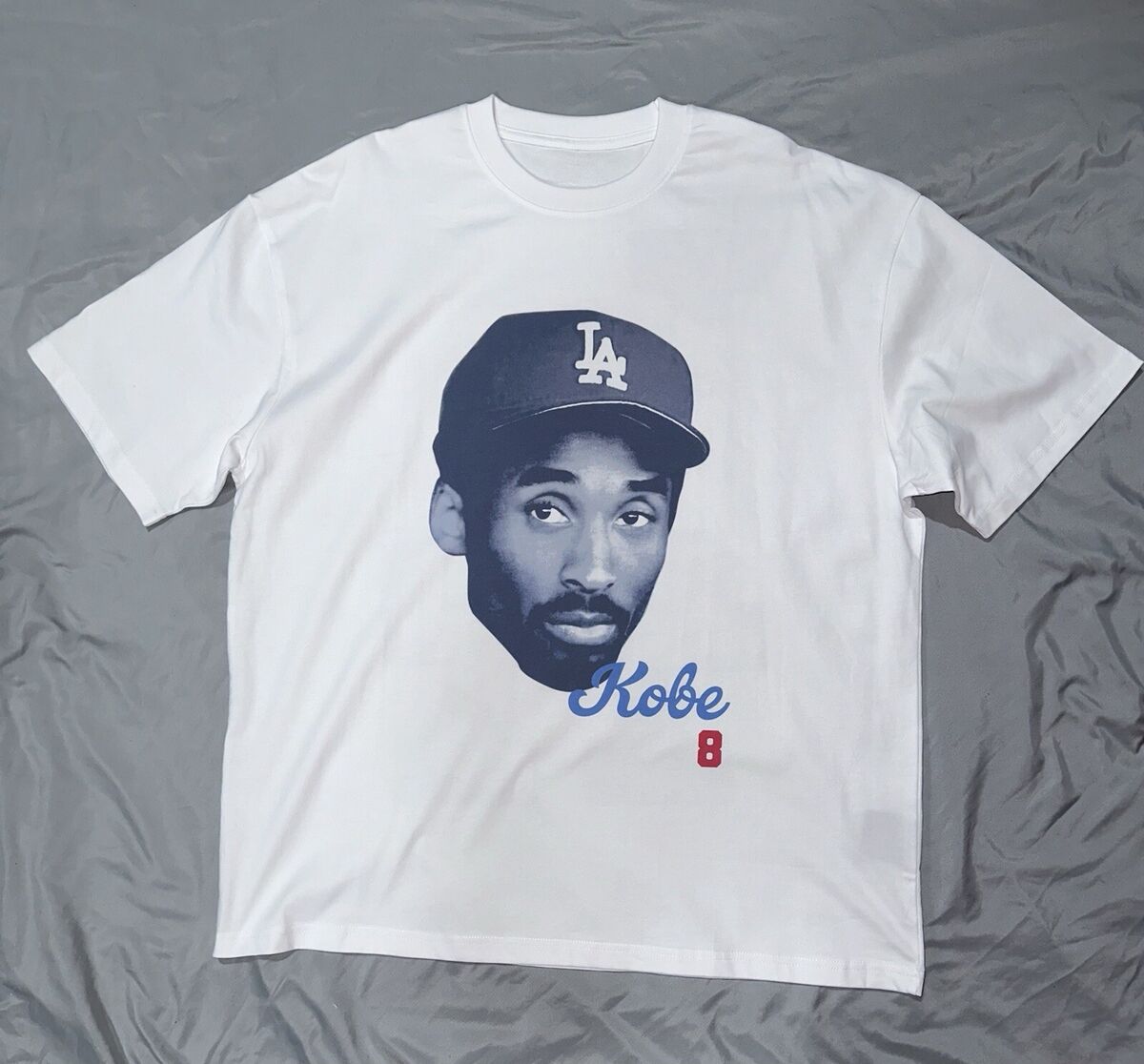 Kobe Bryant Dodgers Big Head T-Shirt, Oversized Kobe Tee Kobe Bryant Dodgers Big Head T-Shirt, Oversized Kobe Tee