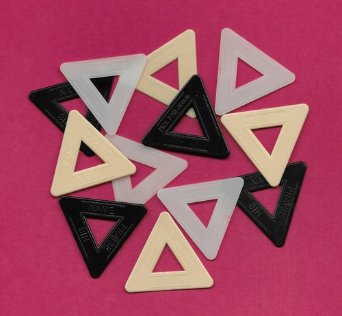 Lot of 12 Jesus Christian religious triangle guitar picks