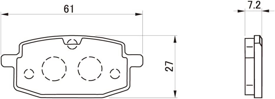 DAYTONA Brake Pads Red Pad Front: BWS100/Axis 90 etc. 79811 From