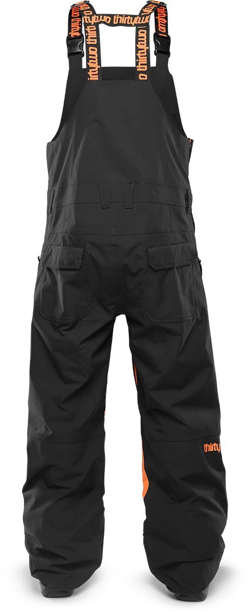 ThirtyTwo Basement Bib Men's Snow Pants, Black/Orange, X-Large | eBay