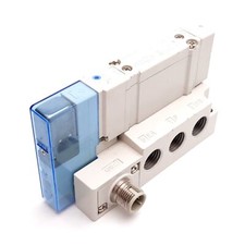 SMC SY5100-5R1 Solenoid Valve, 2-Position 5-Port, 24VDC, 0.15-0.7MPa, 1/4" NPT