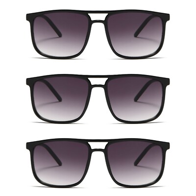 3 Pairs Mens Womens Unisex Aviator Classic Sunglasses for Driving Outdoor UV400