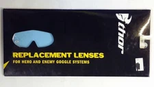 NEW THOR HERO ENEMY CLEAR BLUE REPLACEMENT GOGGLE LENS 2602-0178