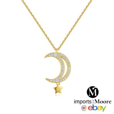 Mond Stern Halskette | Silber