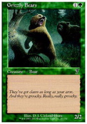 その他 L GEAR SOLID TRADING CARD GRIZZLY 25 Magic the Gathering MTG Grizzly Bears (251) Seventh Edition NM | eBay
