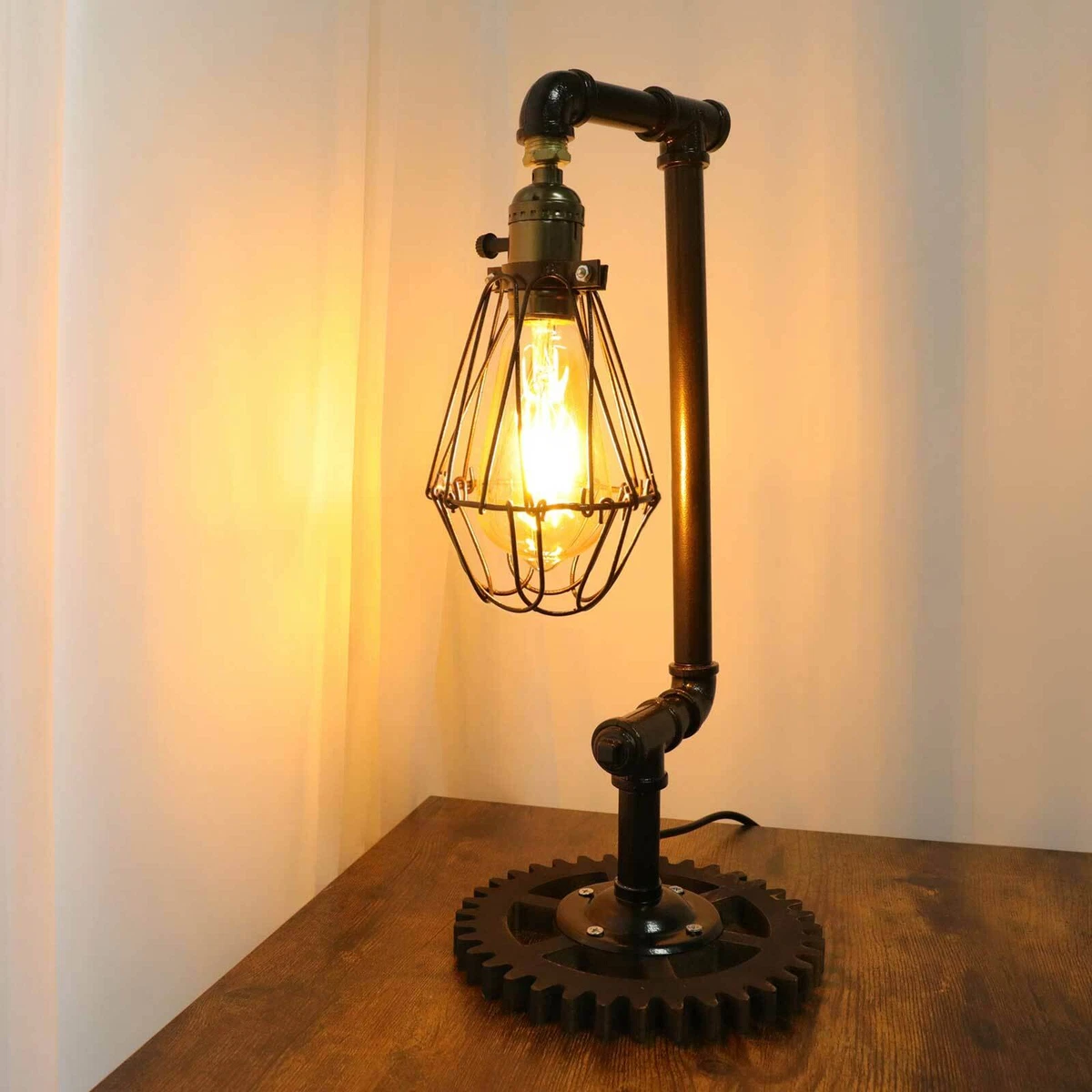 Industrial looking 2024 table lamps