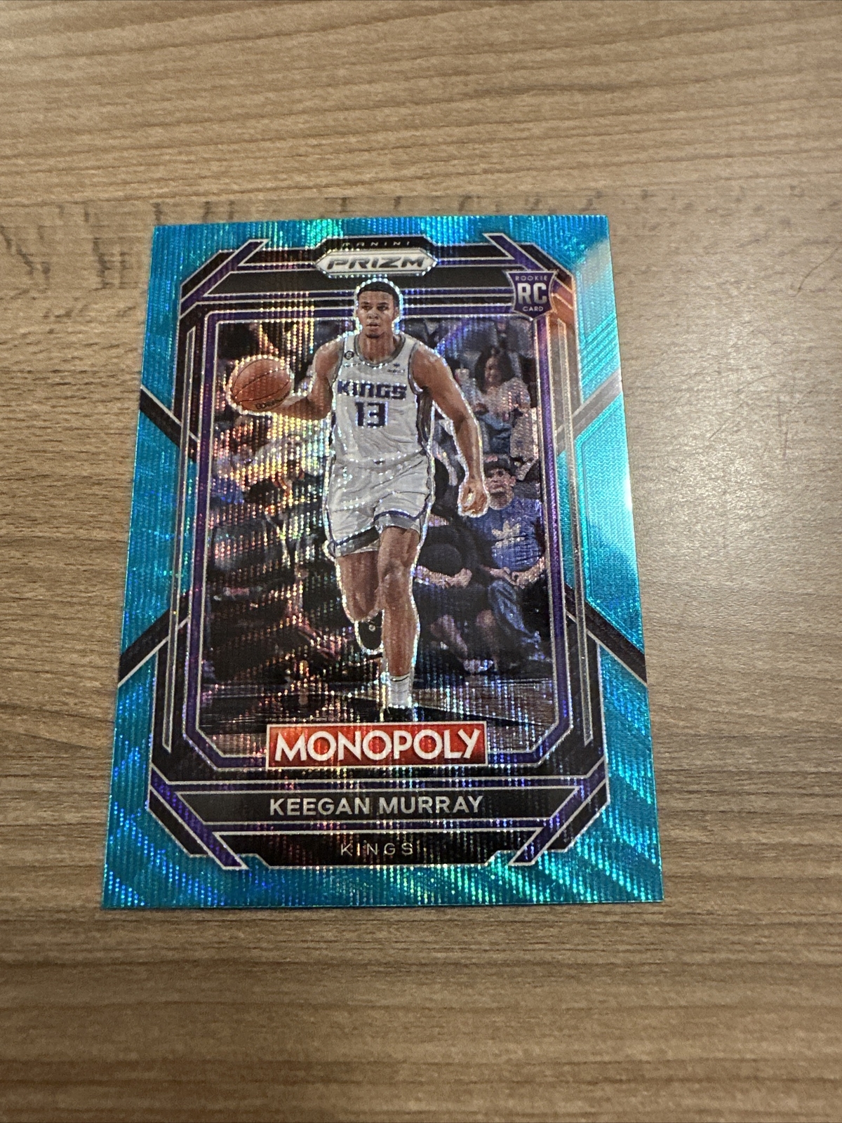 Keegan Murray 2022-23 Prizm Monopoly Teal Wave Rookie RC Sacramento Kings SP #78