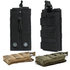 Outdoor Single Open Top Mag Pouch Tactical Molle Pouches for Hunting Shooting US