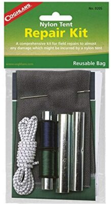 Coghlans Nylon Tent Repair Kit ripstop patches thread emergency