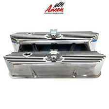 Ford Fe 390 Tall American Eagle Valve Covers Polished - Die-cast - Ansen Usa