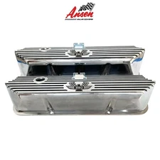 Ford FE 390 Tall American Eagle Valve Covers Polished - Die-cast - Ansen USA