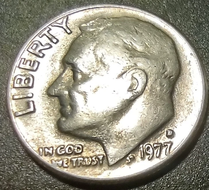 1977 D Roosevelt Dime Denver Mint Filled D Multi Errors DDO / DDR - Image 2 of 4
