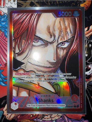 One Piece OP09 CCG Emperors Of The New World Shanks Alt Art Leader