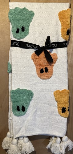 Rachel Zoe Pastel Multicolor Ghost Decorative Throw Blanket Viral Halloween NWT - Picture 3 of 3