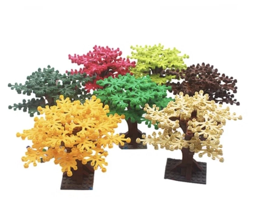 Plant Tree Leaf Flower Parts for Lego Sets Building Blocks Sets DIY