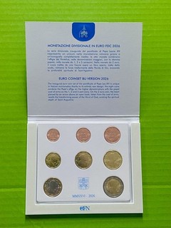 Vatikan KMS 2026 Stempelglanz BU OVP Papst Leo XIV. Euro Kursmünzensatz CFN