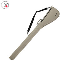 Custodia da trasporto mazze da golf Mizuno borsa domenica sabbia kaki contiene 5-6 mazze 47" tasca zip