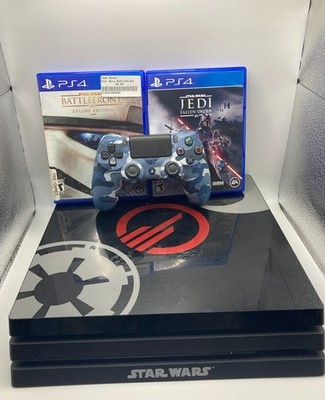 Sony PlayStation 4 Pro Star Wars Edition PS4 Console Bundle w/ Controller+Games