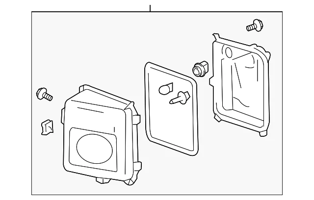 Genuine GM 04-09 Cadillac SRX Driver Side Turn Signal/Fog/Lamp ASM 15930685 - Image 4 of 4