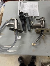 Zestaw 2 baterii łazienkowych w niklu