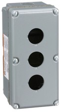 NIB - Square D - 9001KY3 - Empty Push Button Enclosure , 3 Cut-Outs