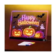 LED Note Board with Colors, 11.8"X9.4" Led Drawing Board Acrylic Dr... Fast Ship