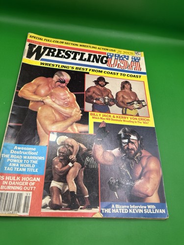 1985 WRESTLING USA MAGAZINE WWF HULK HOGAN ROAD WARRIORS HAWK KERRY VON ERICH - Picture 3 of 7